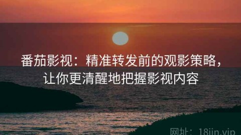番茄影视：精准转发前的观影策略，让你更清醒地把握影视内容