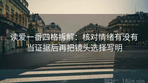 读爱一番四格拆解：核对情绪有没有当证据后再把镜头选择写明