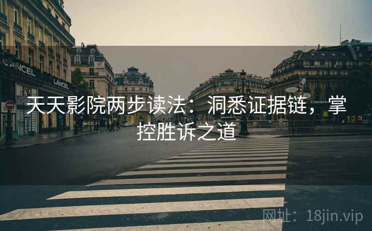 天天影院两步读法：洞悉证据链，掌控胜诉之道