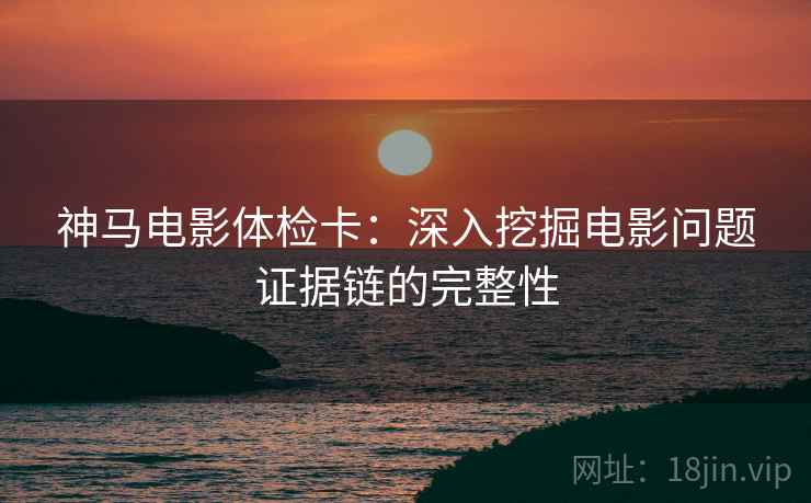 神马电影体检卡：深入挖掘电影问题证据链的完整性
