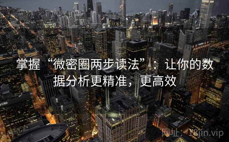 掌握“微密圈两步读法”：让你的数据分析更精准，更高效